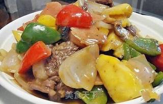 周末私房菜——菠萝牛柳的做法步骤:6