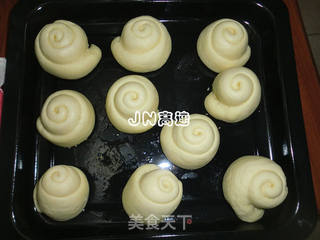 牛奶蜂蜜小面包的做法步骤:9