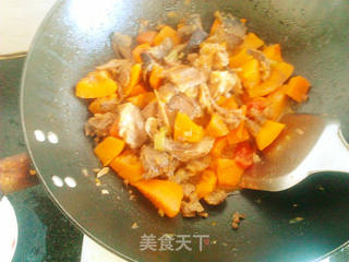 南瓜捞肉的做法步骤:9