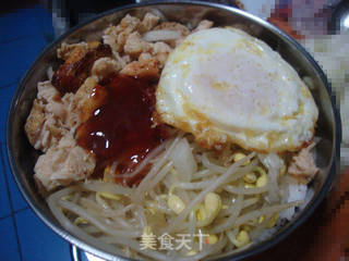 自主研发烤肉拌饭、的做法步骤:4