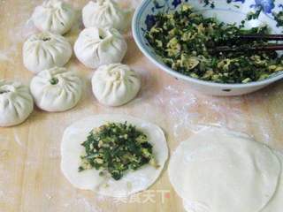 烫面菠菜蒸包的做法步骤:11