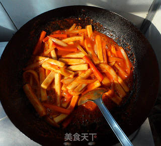狗狗都爱吃的韩国辣炒年糕的做法步骤:8