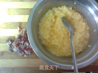青菜蛋炒饭的做法步骤:2