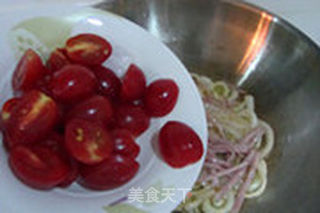 黑胡椒番茄培根炒意面的做法步骤:11