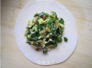 韭菜鸡蛋煎饺的做法步骤:6