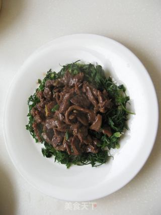 【如花美眷】牛肉扒荠菜的做法步骤:15
