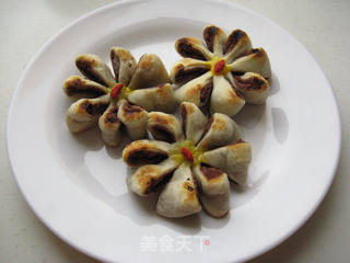 平底锅版菊花酥的做法步骤:24