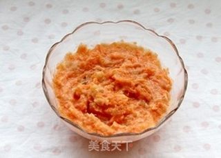 健康美味的小甜点——奶酪果味萝卜泥的做法步骤:2