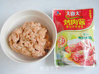 美味环相依—环玉狮子头的做法步骤:5