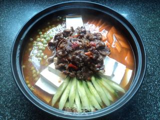【塔吉锅】---牛肉豆腐蔬菜煲的做法步骤:11