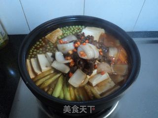 【塔吉锅】---牛肉豆腐蔬菜煲的做法步骤:12