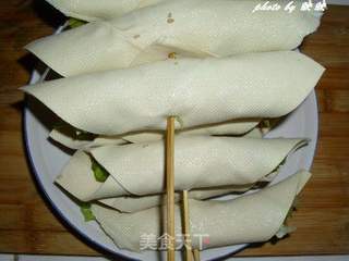 酱烤蔬菜卷的做法步骤:6