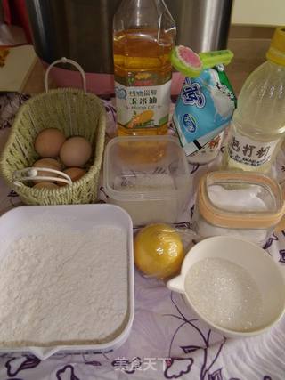 雪花戚风蛋糕的做法步骤：1