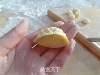 三色双菇鲈鱼饺子的做法步骤:12