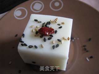 冰爽小食----杏仁奶香布丁的做法步骤:7