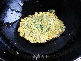 【好吃的早餐自己做】韭菜玉米饼的做法步骤:11