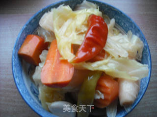 凉拌泡菜花生米的做法步骤:3