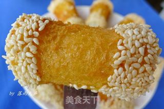 芝麻芋泥卷的做法步骤:11