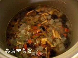 菜饭一锅香——菌菇魔芋菜饭的做法步骤:5