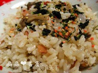 菜饭一锅香——菌菇魔芋菜饭的做法步骤:8