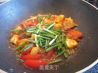 菠萝番茄炒牛肉的做法步骤:8