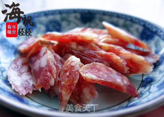 荠菜腊肠煲仔饭(微波菜肴)的做法步骤:5