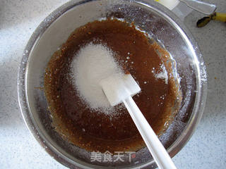 电饭煲巧克力香蕉蛋糕的做法步骤:7