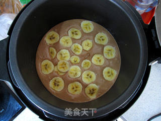 电饭煲巧克力香蕉蛋糕的做法步骤:14