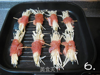 金针菇牛肉卷的做法步骤:6
