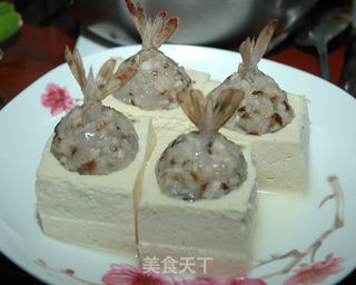 豆腐凤尾虾的做法步骤：5