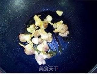 干锅菜花五花肉的做法步骤:4