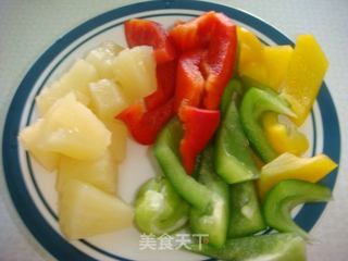 菠萝咕噜鸡肉的做法步骤：4
