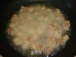 菠萝咕噜鸡肉的做法步骤：5