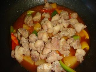 菠萝咕噜鸡肉的做法步骤：10