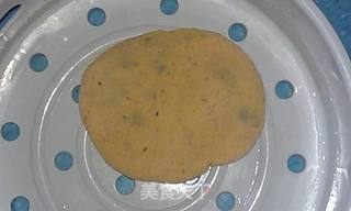 无油的玫瑰蜜豆南瓜饼的做法步骤:2