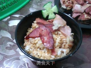 香肠腊肉饭的做法步骤:6