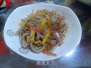 自制粉色凉皮的做法步骤:12