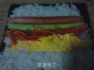 少材料哒紫菜包饭!的做法步骤:6