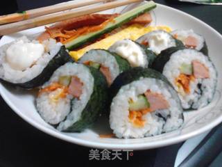 少材料哒紫菜包饭!的做法步骤:9