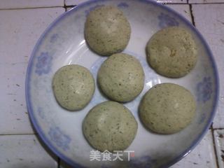 馅饼版蒿子粑粑的做法步骤:6