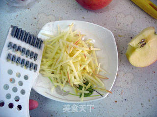 可爱的简单早餐【面包版奶酪苹果派】的做法步骤:2