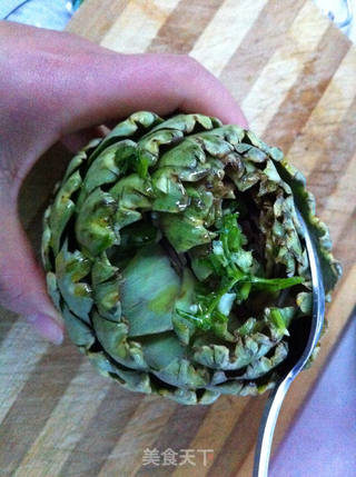 烤洋蓟(俗称百叶菜)的做法步骤:6