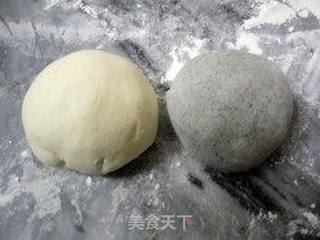 黑芝麻馒头卷的做法步骤:6