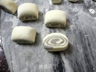 黑芝麻馒头卷的做法步骤:9