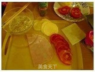 精致早餐—法式omelette番茄芝士蛋饼的做法步骤:3