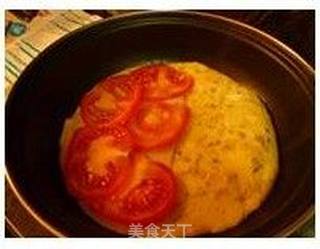 精致早餐—法式omelette番茄芝士蛋饼的做法步骤:5
