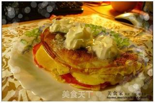 精致早餐—法式omelette番茄芝士蛋饼的做法步骤:7