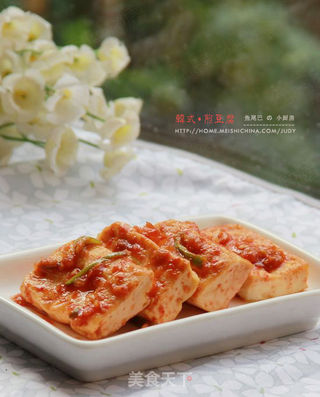韩菜在家自己做----韩式煎豆腐的做法步骤:12