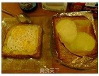 学生族早餐—快手三明治(微波蛋版)的做法步骤:3