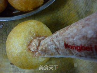 面筋包塞肉的做法步骤：4